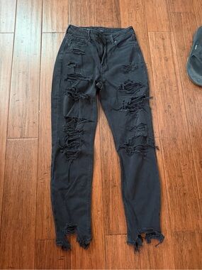 American Eagle Outfitters Black Strigid Jeans